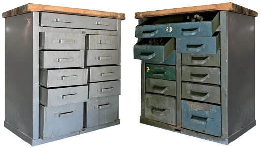 Établi armoire à outils de campagne US ARMY cabinet tools 41-69