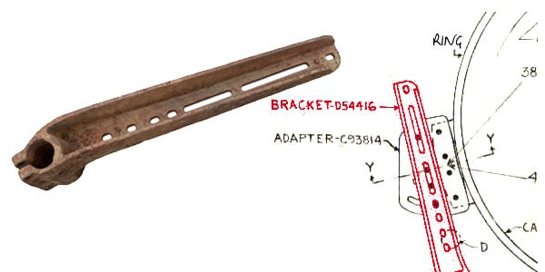 Bracket D54416 / M36 Truck Gun Ring