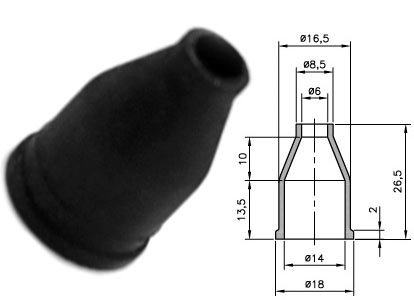 Capuchon Bougie Antiparasite NGK LB05F - Bougie 14mm embout Fileté