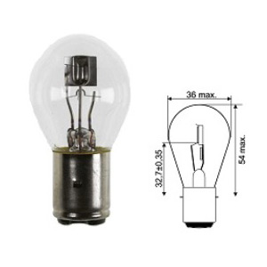 AMPOULE S2 6 VOLT 35/35 WATT BA20D