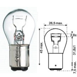 POIRETTE 6V 20/5W BA15D