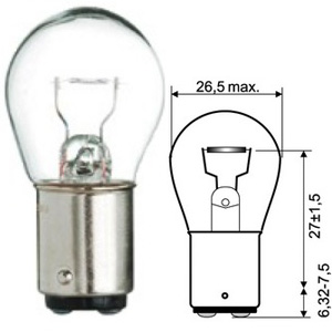 POIRETTE 6V 15W BA15D