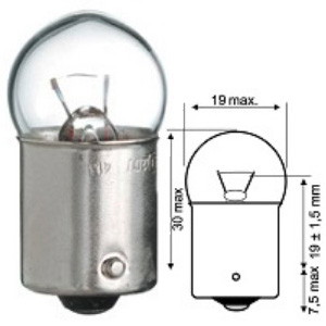 GRAISSEUR 6V 5W BA15S