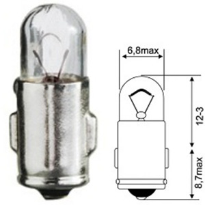 TÉMOIN 6V 1,2W BA7S