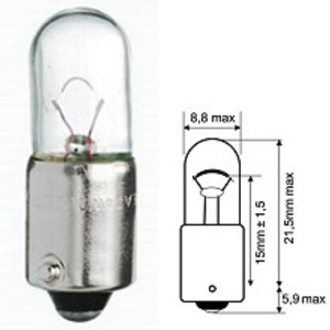 TÉMOIN 6V 5W BA9S LG.21