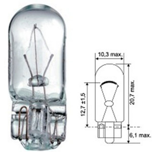 TÉMOIN 6V 3W W2 X 9,5D