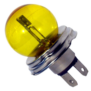 AMPOULE 12V 45/40W P45T GELB JAUNE ASYMÉTRIQUE