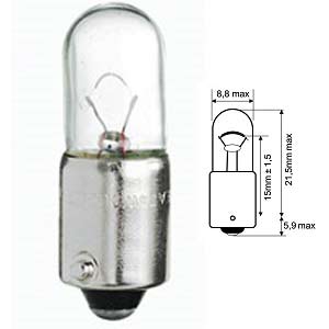 AMP2417 - AMPOULE TÉMOIN T4W 24V 4W BA9S