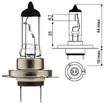 AMPOULE H7 12V 55W PX26D