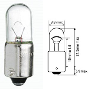 AMPOULE TÉMOIN BA9S 12V 4W