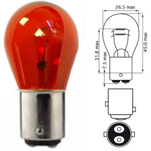 POIRETTE P21/5W 12V 21/5W BAY15D ROUGE