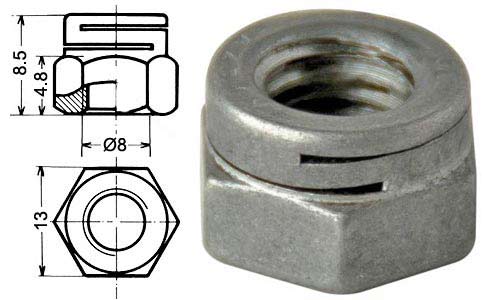 BOULON INOX M8*70 ECROU FREIN - Cases et Boxes de mise-bas - Alliance  Elevage